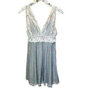 Lunaire Lace Babydoll Chemise Lingerie Medium
